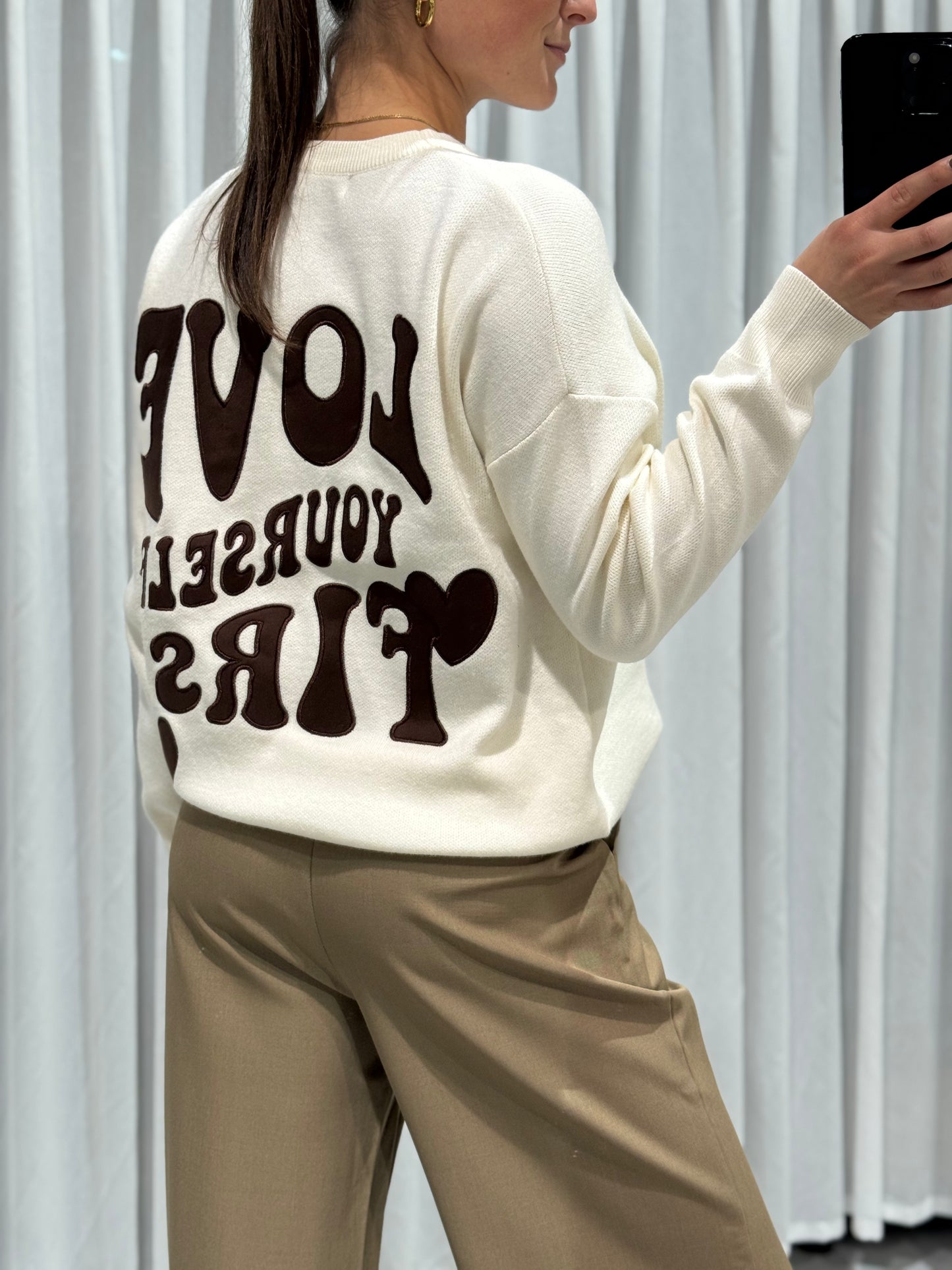 Fauna sweater white