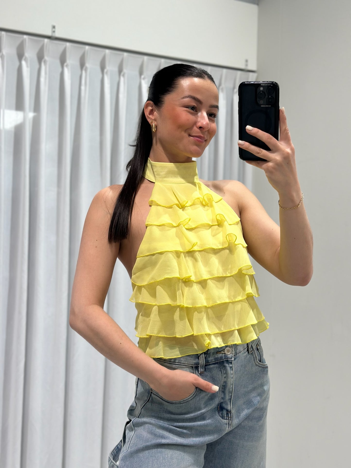 Linda top yellow