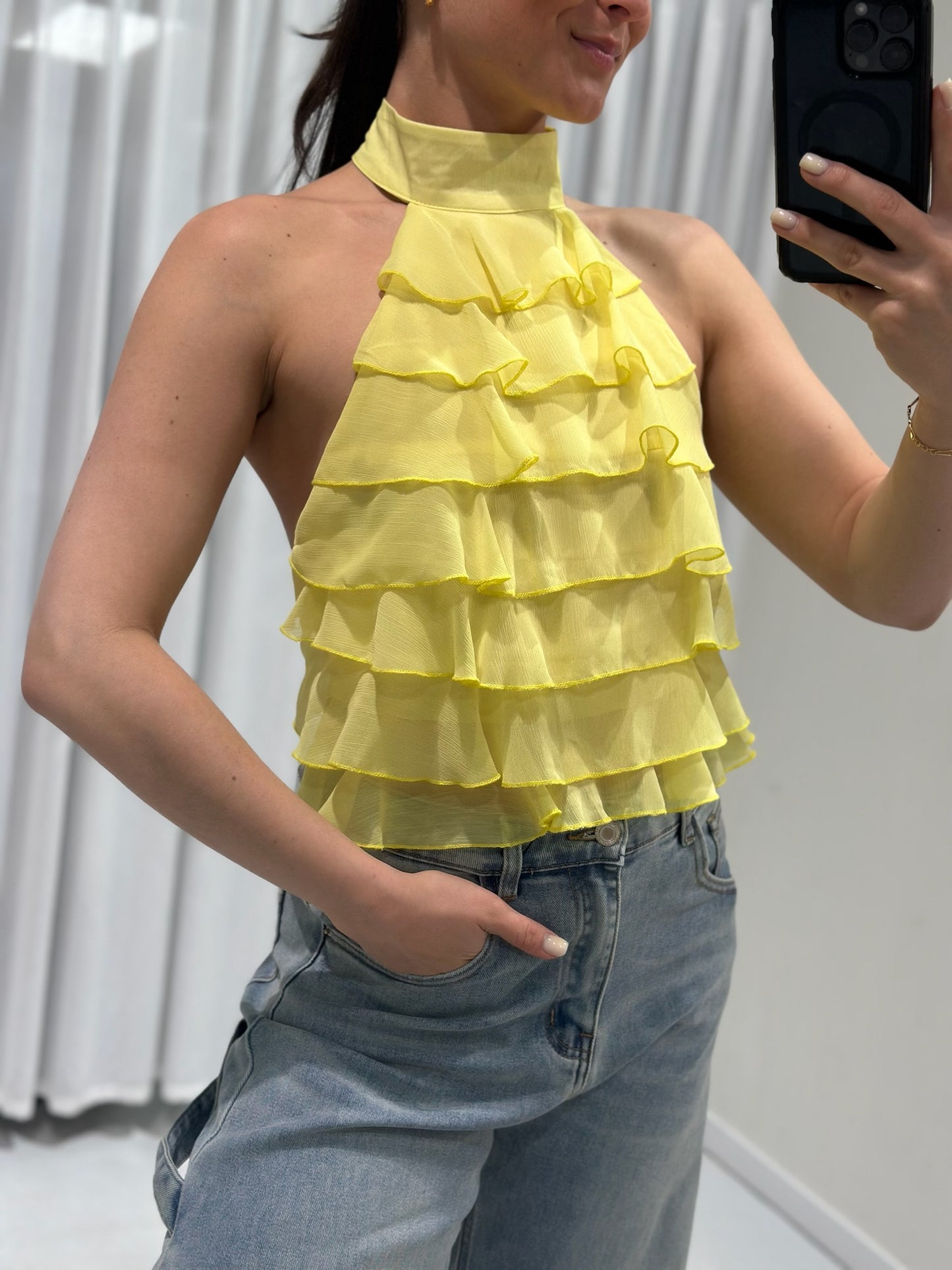 Linda top yellow