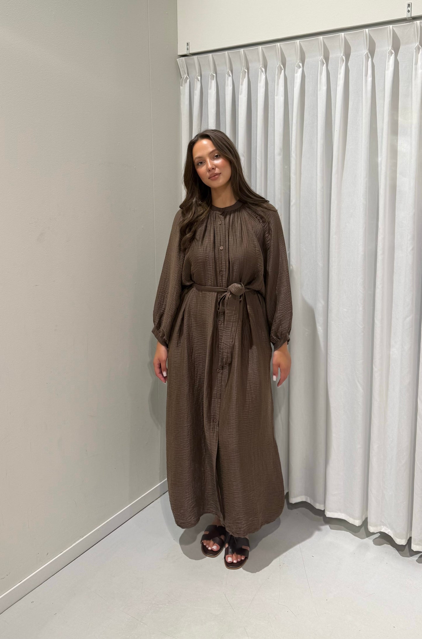 Abigail dress brown