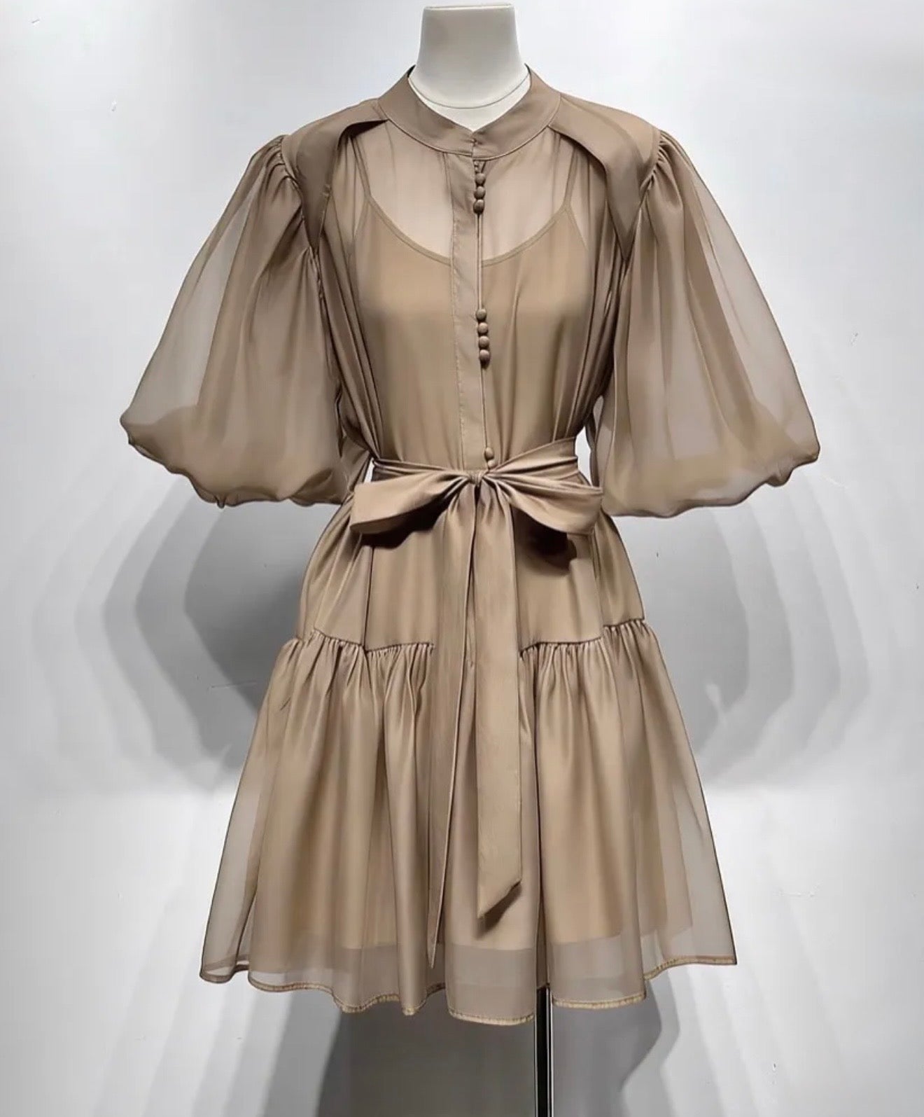 Daiwy dress taupe