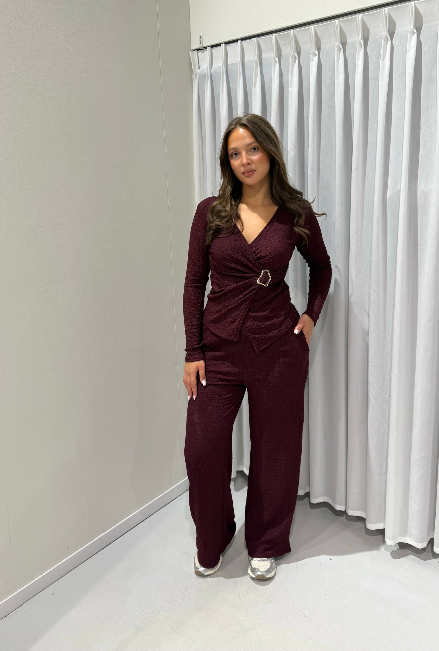 Nathalie 2-piece set wine