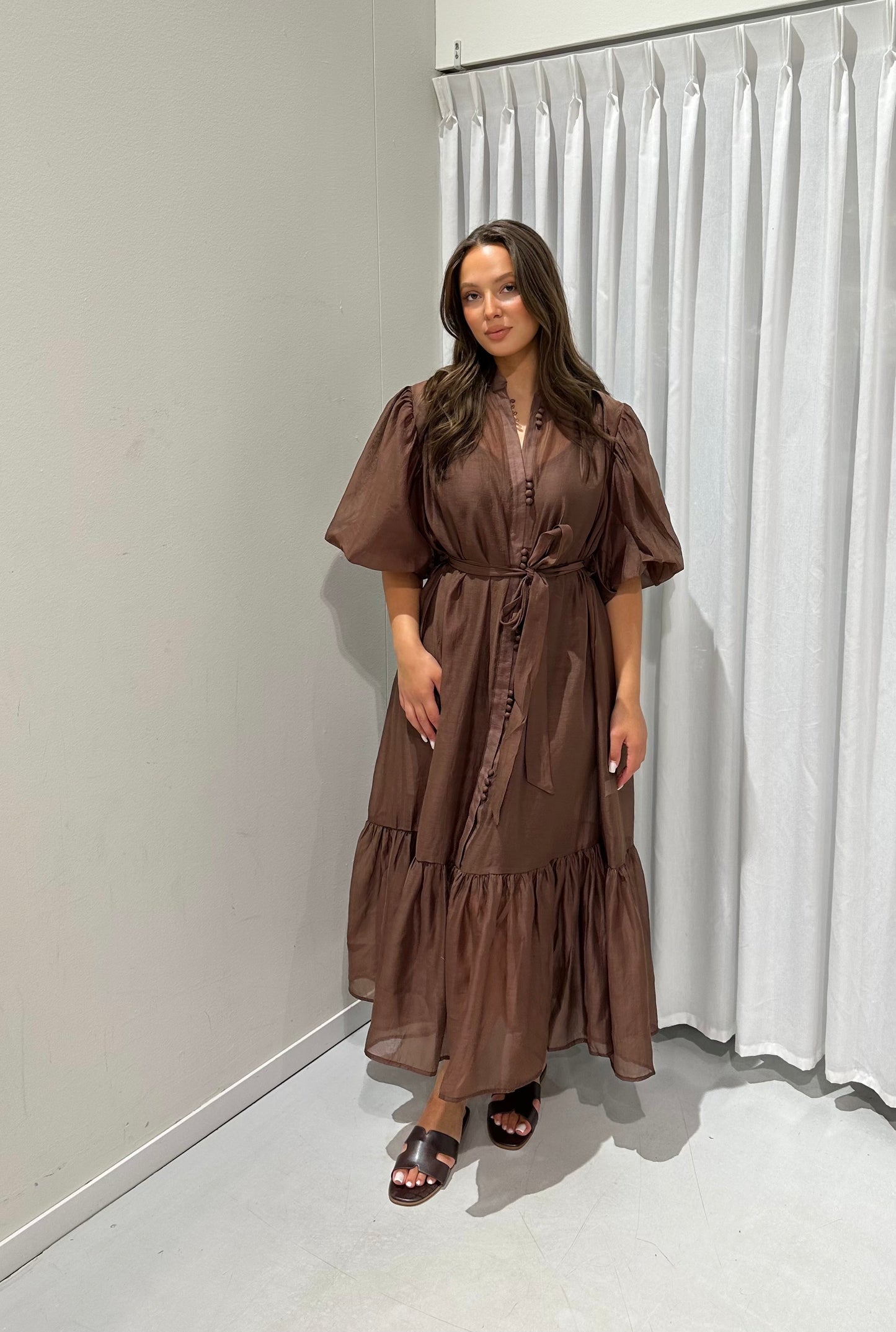 Liam dress brown