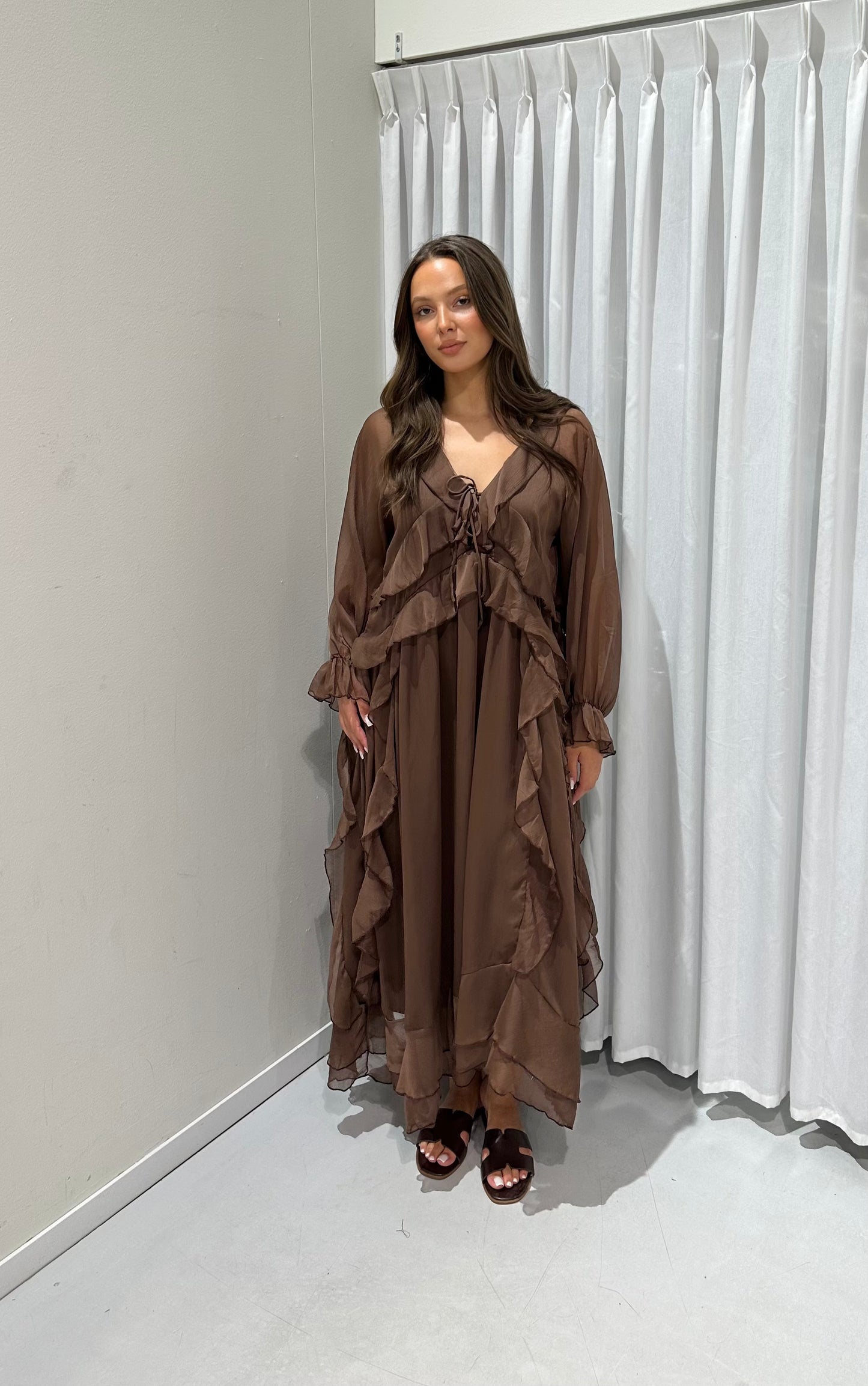 Daan dress brown