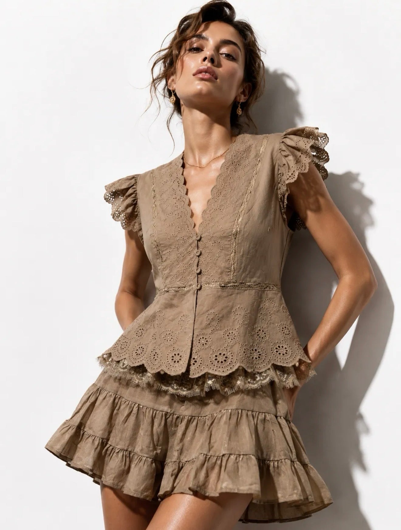 Cedar 2-piece set taupe