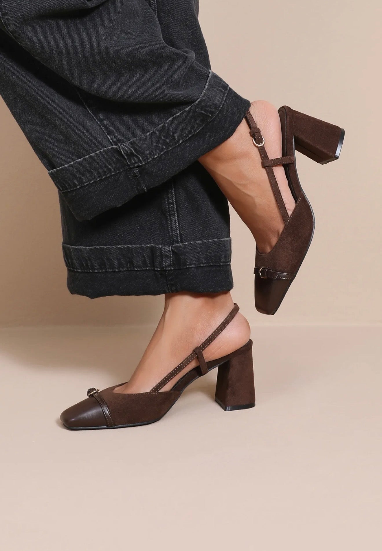 Annebel heels brown