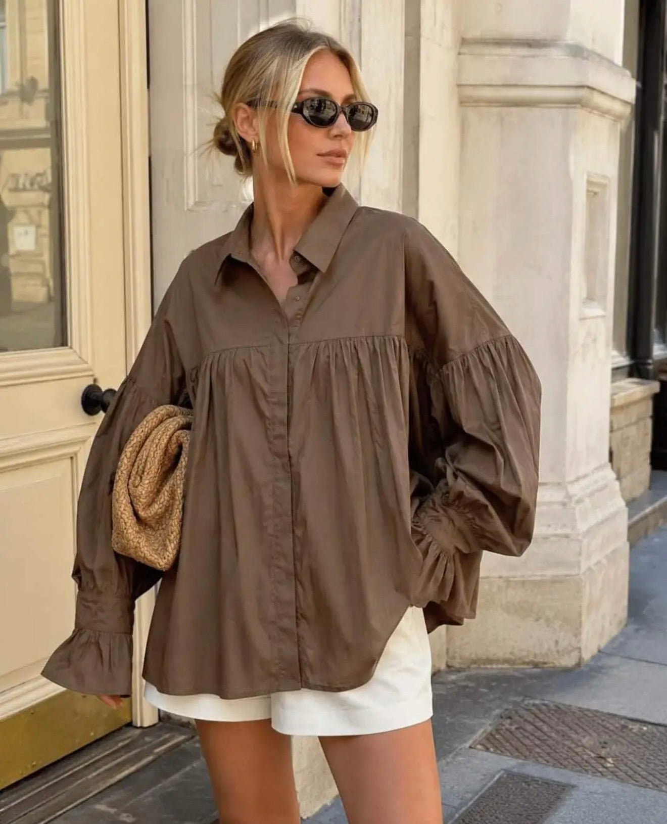 Beyonce blouse brown