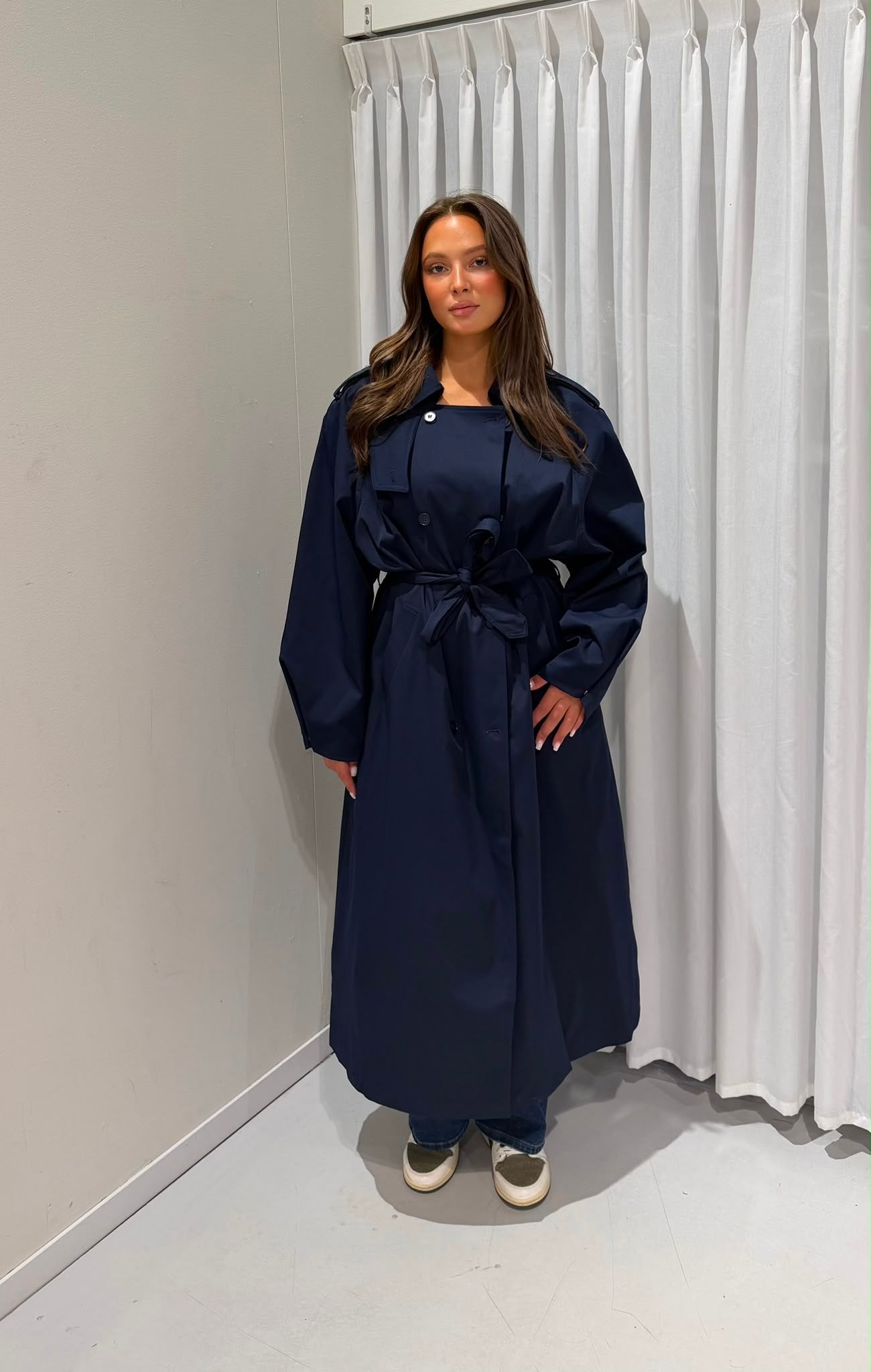 Long trenchcoat blue