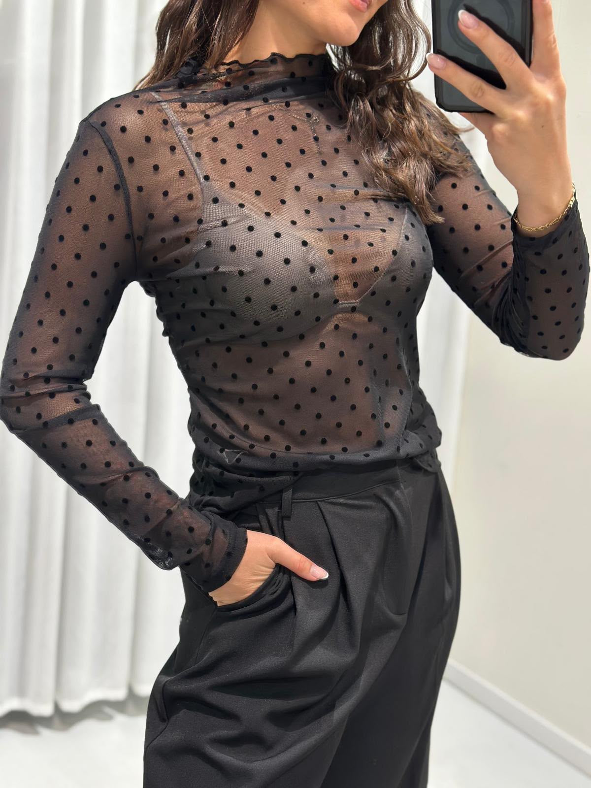 Judy top black