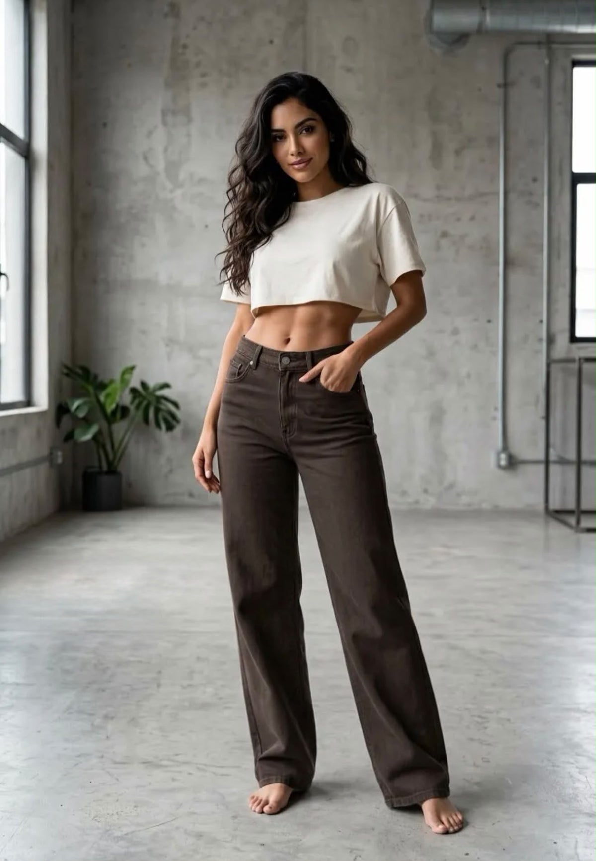 Donna jeans brown
