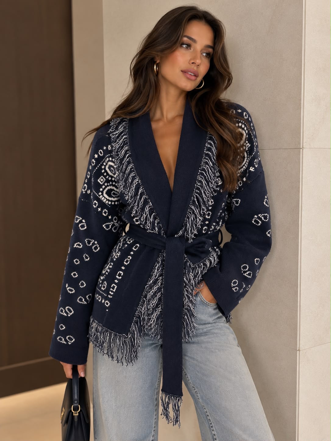 Hazel vest blue