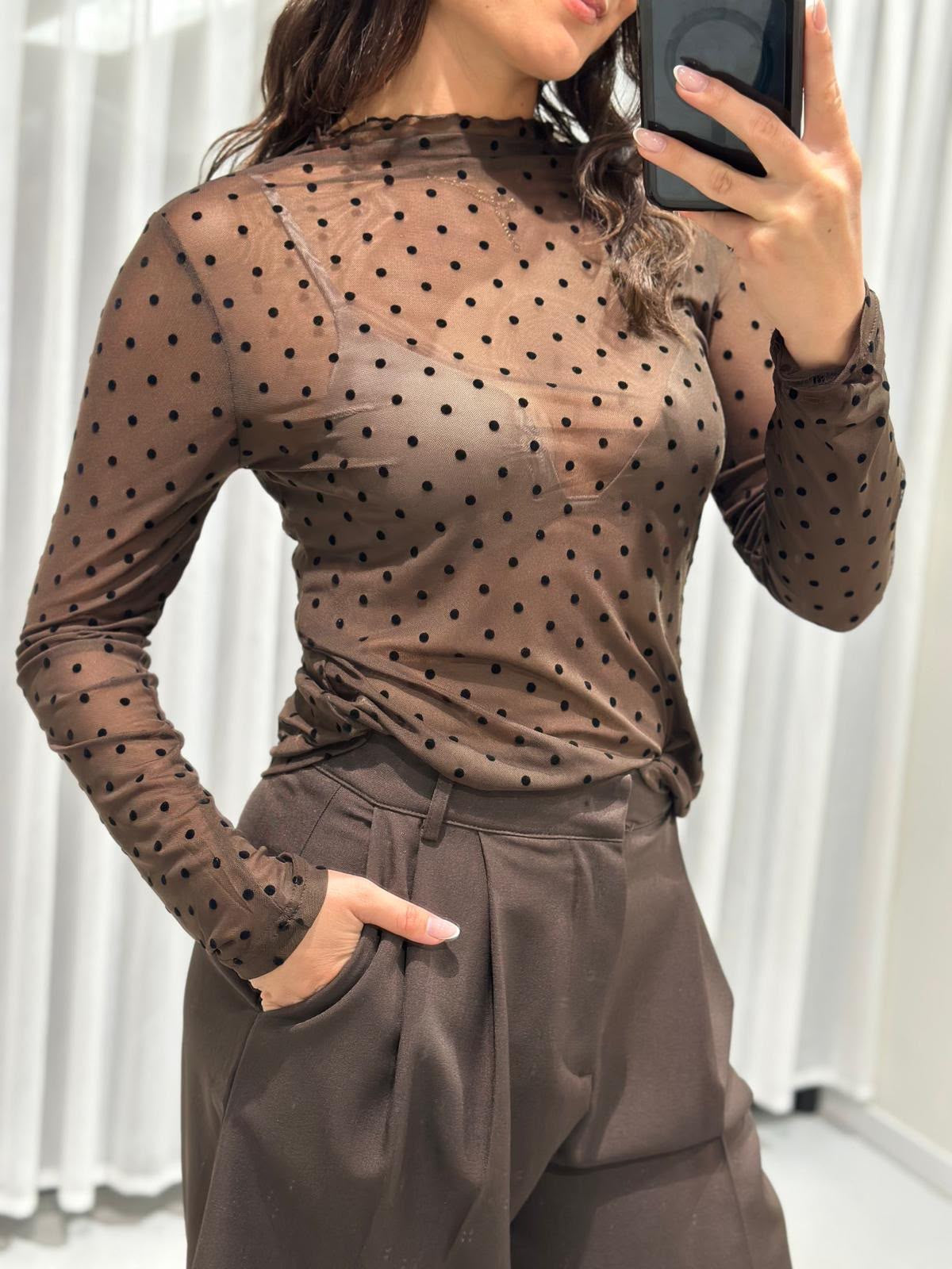 Judy top brown