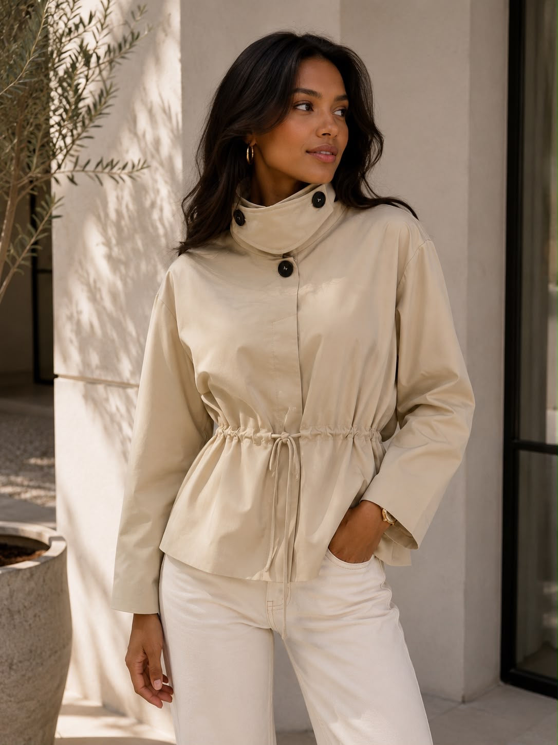 Ambre jacket beige