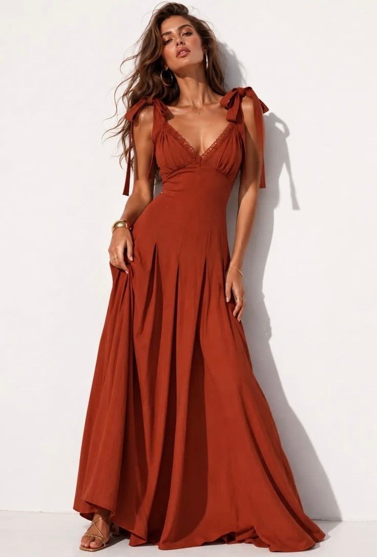 Noa dress rust