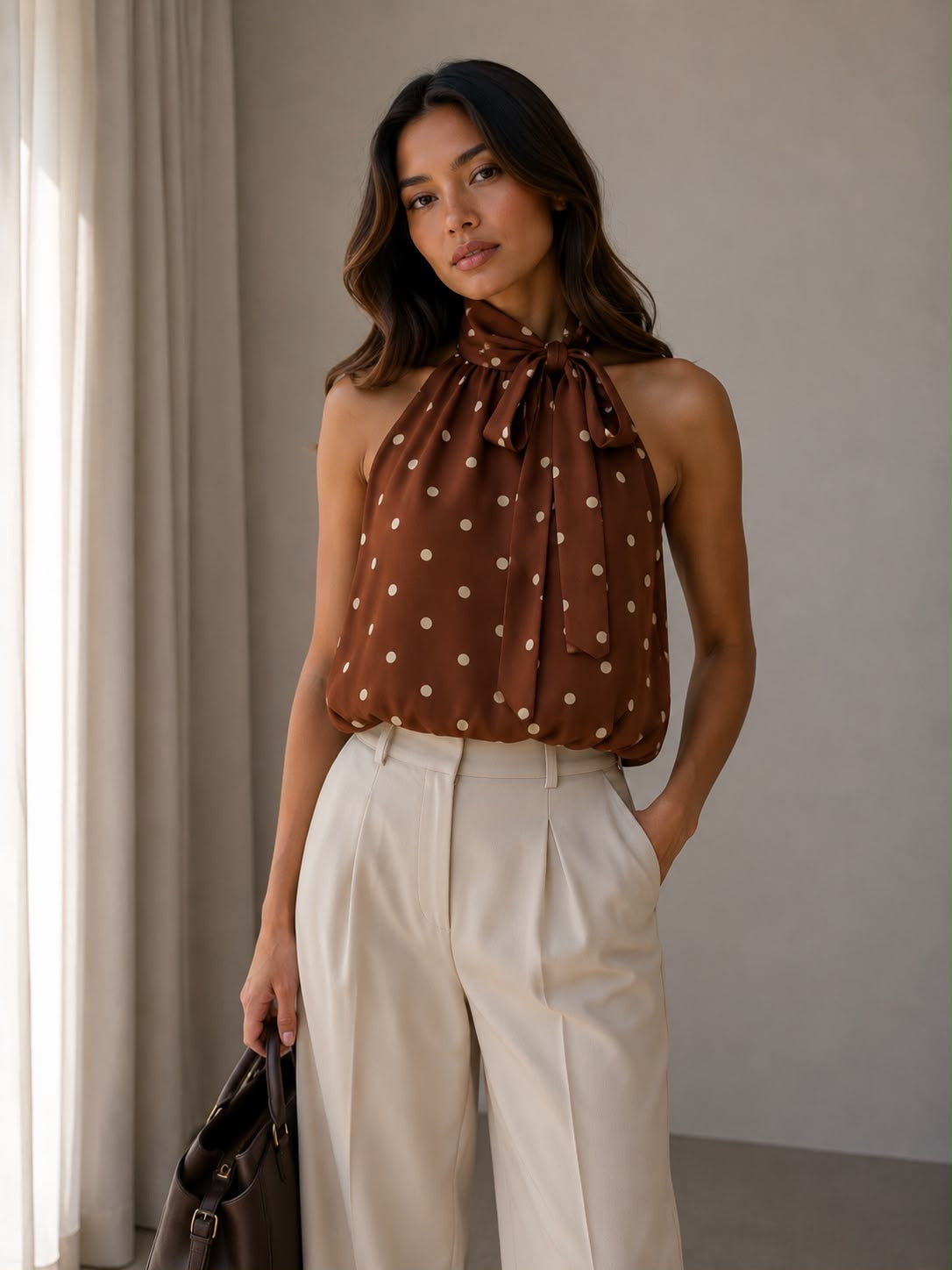 Kayla top brown