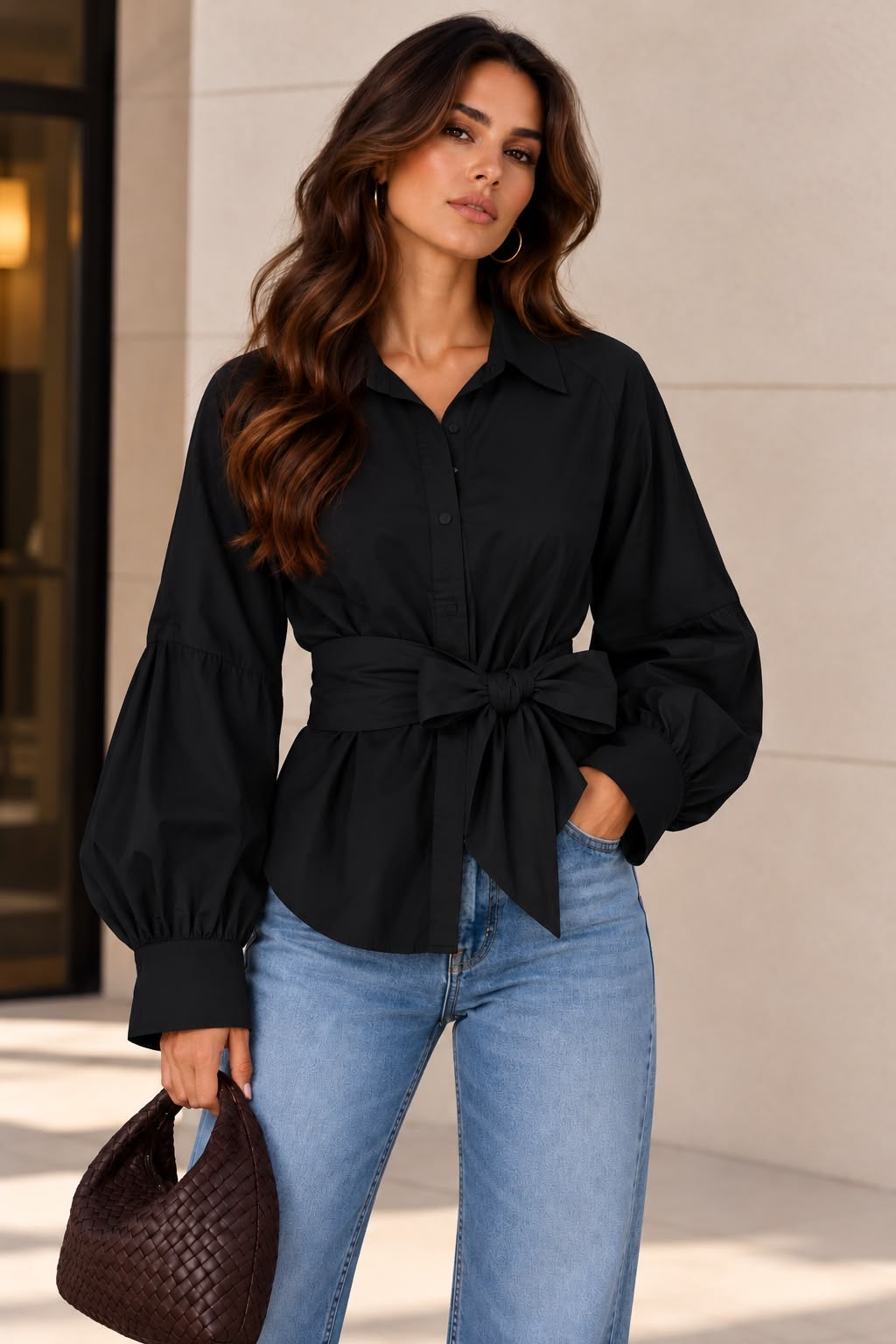 Henry blouse black