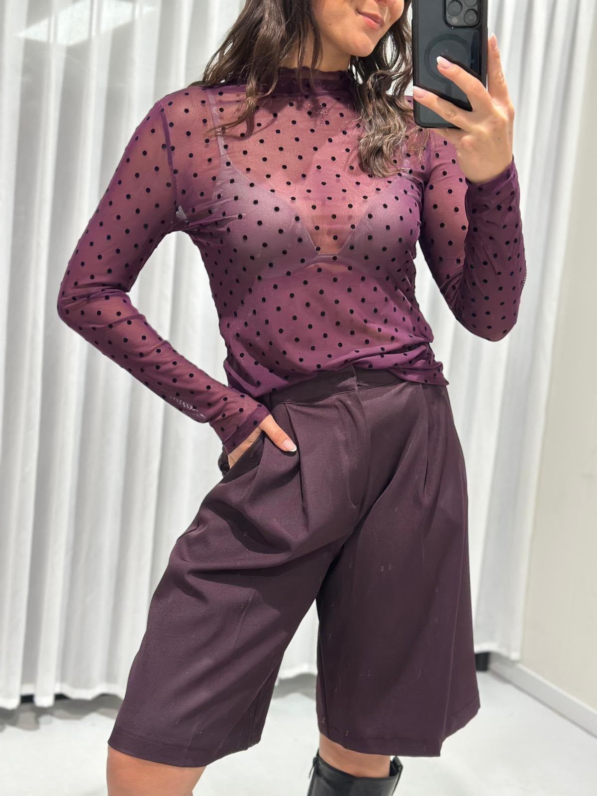Judy top burgundy