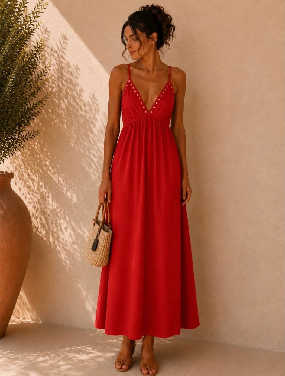 Jonna dress red