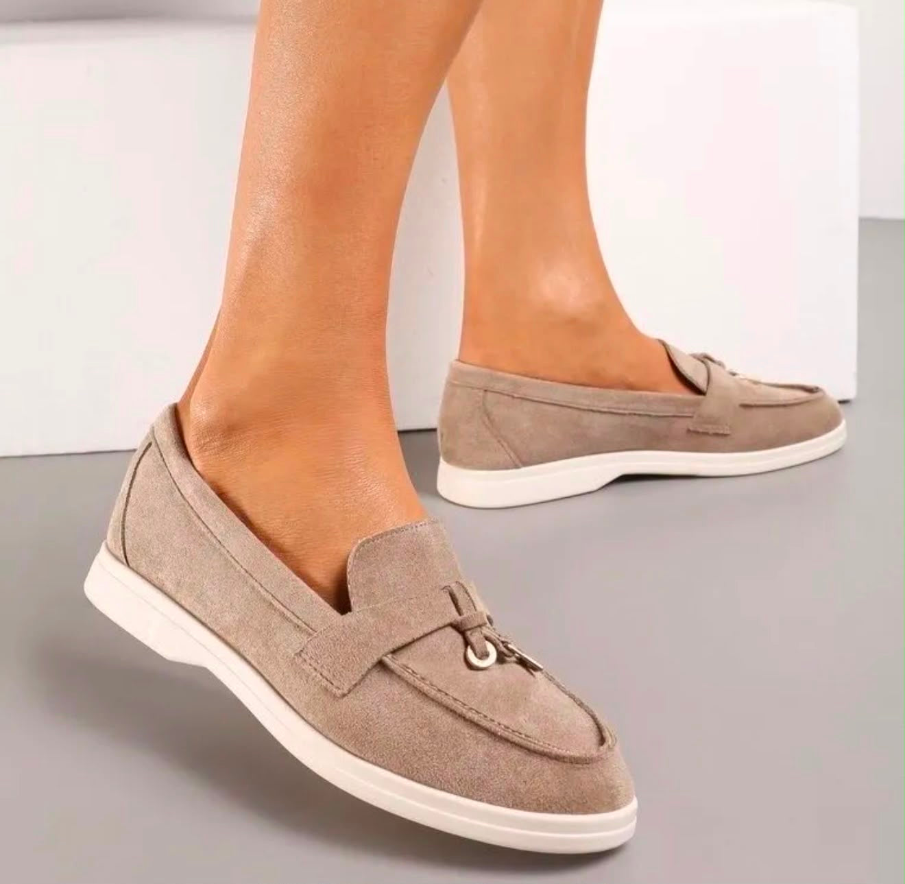 Luna loafers taupe