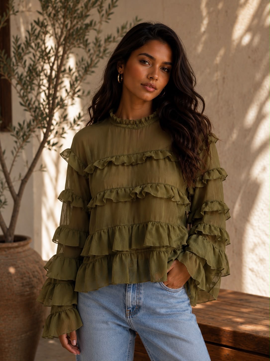 Nienke top green