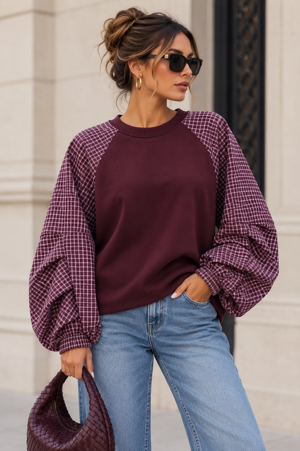 Urfi sweatshirt burgundy