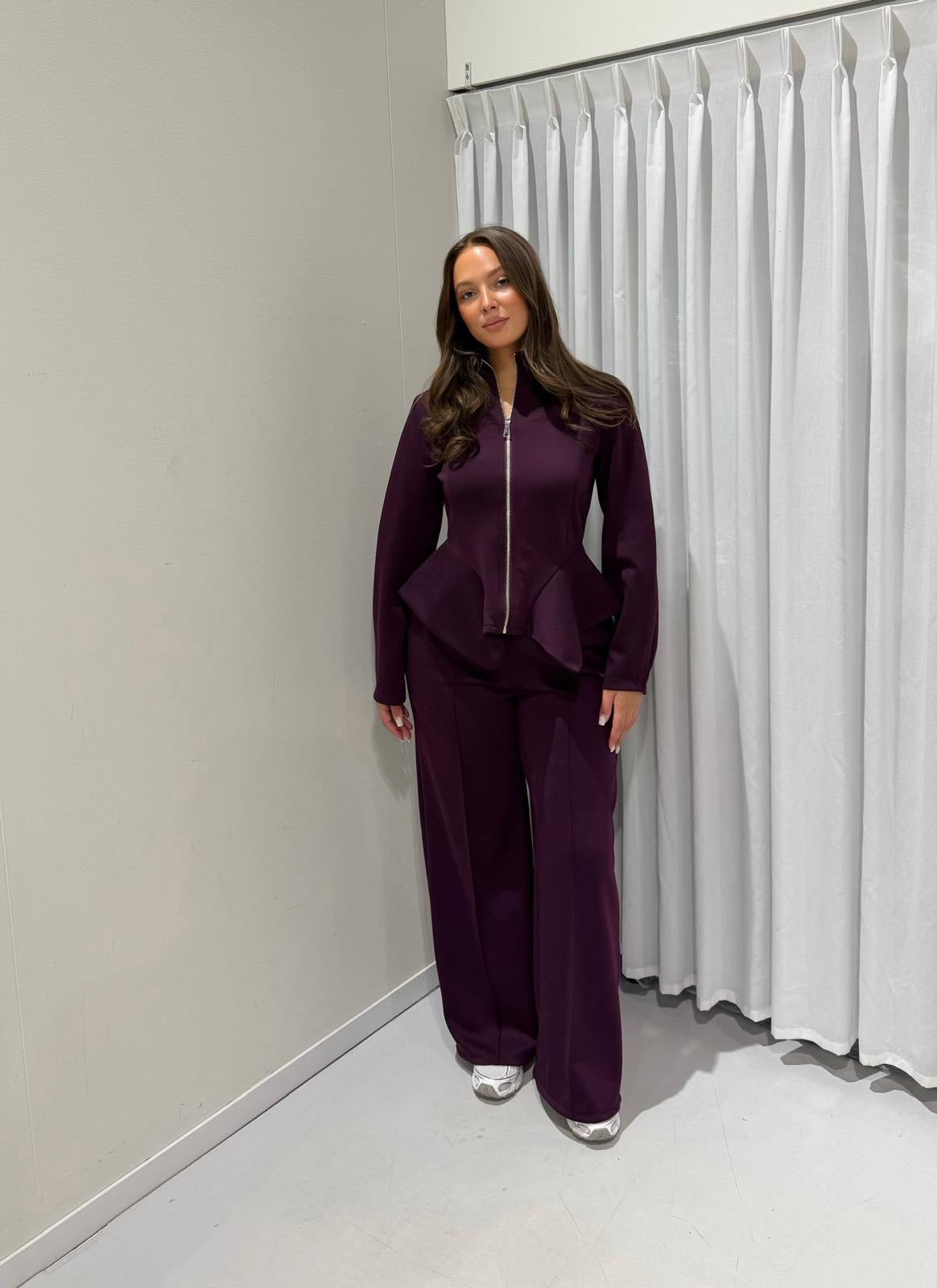 Lena 2 piece set burgundy